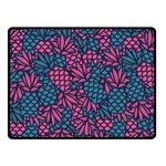 Summer Pineapples Two Sides Fleece Blanket (Small)