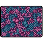 Summer Pineapples Two Sides Fleece Blanket (Large)