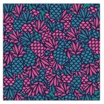 Summer Pineapples Square Satin Scarf (36  x 36 )