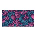 Summer Pineapples Satin Wrap 35  x 70 