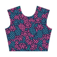 Summer Pineapples Cotton Crop Top from ArtsNow.com Front