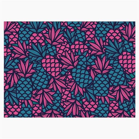 Summer Pineapples Roll Up Canvas Pencil Holder (L) from ArtsNow.com Front