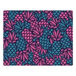 Summer Pineapples Premium Plush Fleece Blanket (Large)