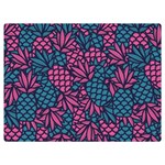 Summer Pineapples Premium Plush Fleece Blanket (Extra Small)