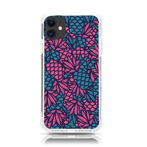 Summer Pineapples iPhone 11 TPU UV Print Case from ArtsNow.com Front