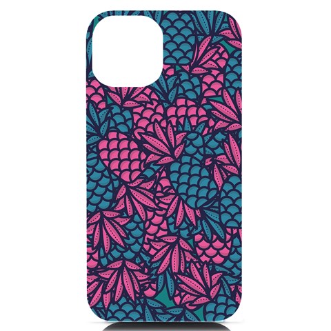 Summer Pineapples iPhone 14 Black UV Print PC Hardshell Case from ArtsNow.com Front