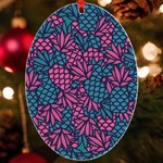 Summer Pineapples UV Print Acrylic Ornament Oval