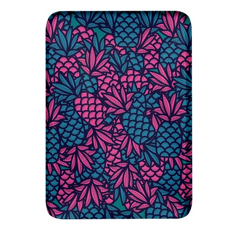 Summer Pineapples Rectangular Glass Fridge Magnet (4 pack) from ArtsNow.com Front