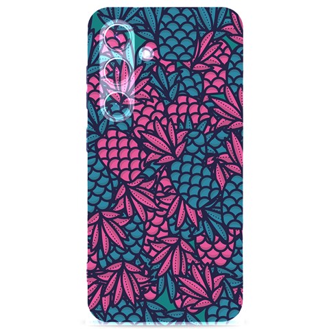 Summer Pineapples Samsung Galaxy S24 6.2 Inch Black TPU UV Case from ArtsNow.com Front