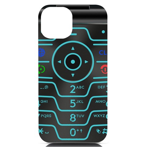 Retro Mobile Device Output Device iPhone 14 Black UV Print PC Hardshell Case from ArtsNow.com Front