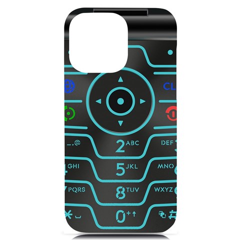 Retro Mobile Device Output Device iPhone 14 Pro Max Black UV Print PC Hardshell Case from ArtsNow.com Front