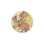 Retro Old Vintage Map Of Europe Golf Ball Marker (4 pack)