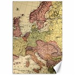 Retro Old Vintage Map Of Europe Canvas 12  x 18 