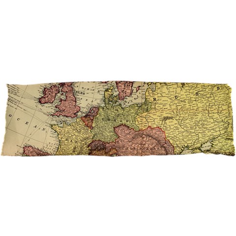 Retro Old Vintage Map Of Europe 21 x63  Body Pillow Case Dakimakura (Two Sides) from ArtsNow.com Front