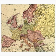 Retro Old Vintage Map Of Europe Roll Up Canvas Pencil Holder (S) from ArtsNow.com Front