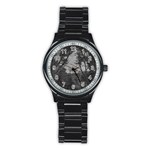 Patagonia Forest, Nahuel Huapi National Park, Rio Negro, Argentina Stainless Steel Round Watch