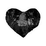 Patagonia Forest, Nahuel Huapi National Park, Rio Negro, Argentina Standard 16  Premium Flano Heart Shape Cushions