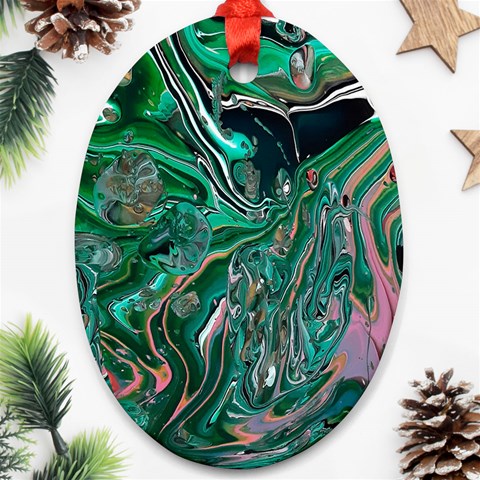 Malachite  Ornament (Oval) from ArtsNow.com Front