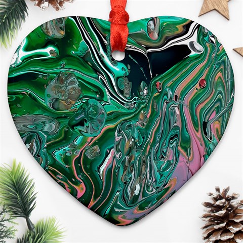 Malachite  Ornament (Heart) from ArtsNow.com Front