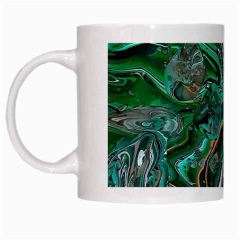 Malachite  White Mug from ArtsNow.com Left