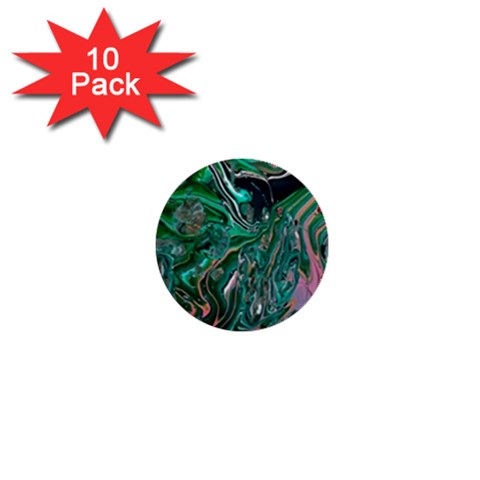 Malachite  1  Mini Buttons (10 pack)  from ArtsNow.com Front