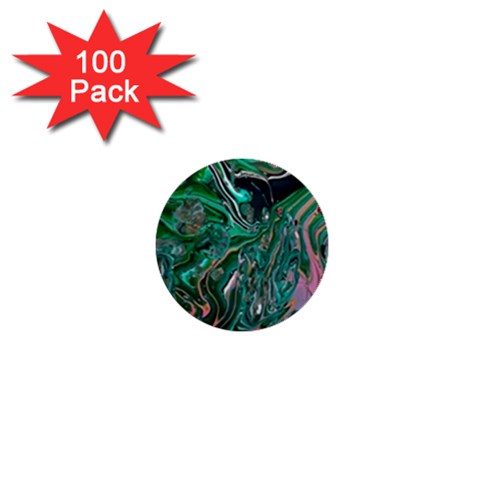 Malachite  1  Mini Buttons (100 pack)  from ArtsNow.com Front