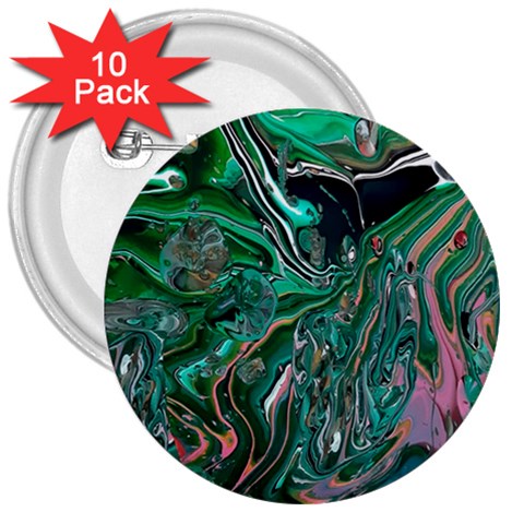 Malachite  3  Buttons (10 pack)  from ArtsNow.com Front