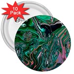 Malachite  3  Buttons (10 pack) 