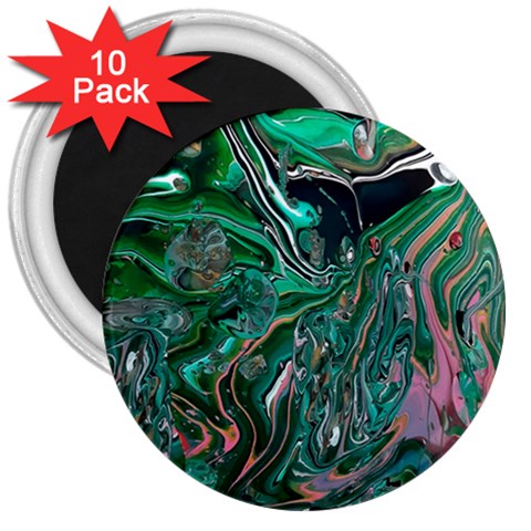 Malachite  3  Magnets (10 pack)  from ArtsNow.com Front