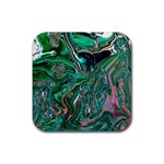 Malachite  Rubber Coaster (Square)