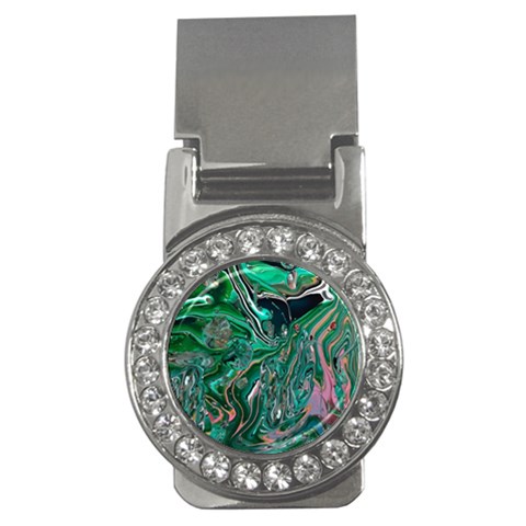 Malachite  Money Clips (CZ)  from ArtsNow.com Front