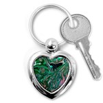 Malachite  Key Chain (Heart)