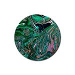 Malachite  Rubber Coaster (Round)