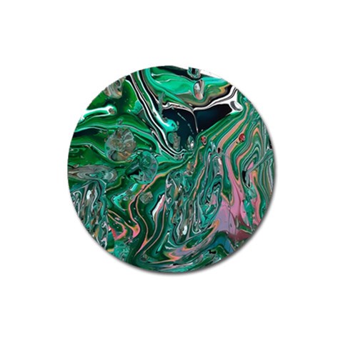 Malachite  Magnet 3  (Round) from ArtsNow.com Front