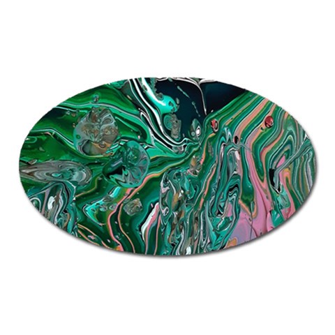 Malachite  Oval Magnet from ArtsNow.com Front