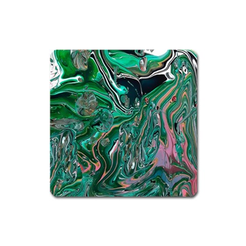 Malachite  Square Magnet from ArtsNow.com Front