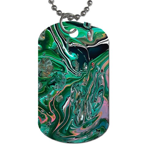 Malachite  Dog Tag (One Side) from ArtsNow.com Front