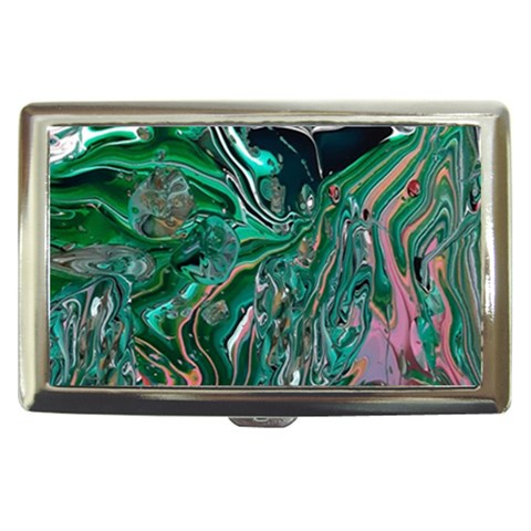 Malachite  Cigarette Money Case from ArtsNow.com Front