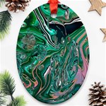 Malachite  Oval Ornament (Two Sides)