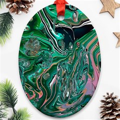 Malachite  Oval Ornament (Two Sides) from ArtsNow.com Back