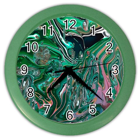 Malachite  Color Wall Clock from ArtsNow.com Front