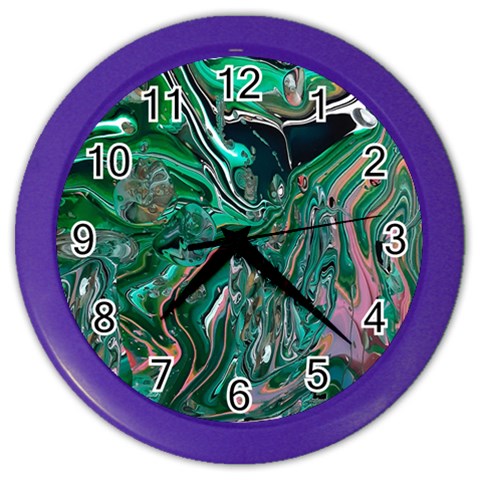 Malachite  Color Wall Clock from ArtsNow.com Front