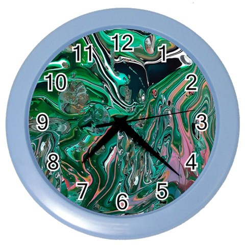 Malachite  Color Wall Clock from ArtsNow.com Front