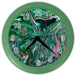 Malachite  Color Wall Clock