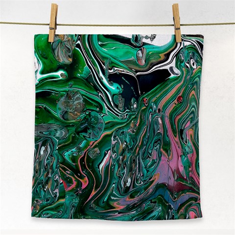 Malachite  Face Towel from ArtsNow.com Front