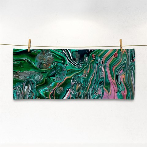 Malachite  Hand Towel from ArtsNow.com Front