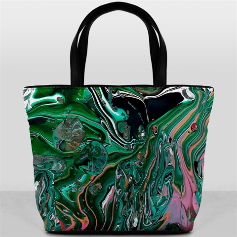 Malachite  Bucket Bag from ArtsNow.com Back