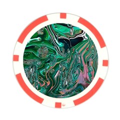 Malachite  Poker Chip Card Guard (10 pack) from ArtsNow.com Front