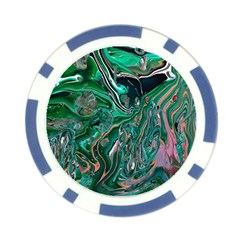 Malachite  Poker Chip Card Guard (10 pack) from ArtsNow.com Back