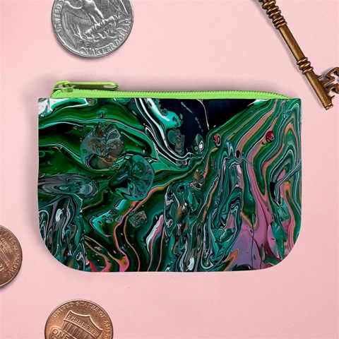 Malachite  Mini Coin Purse from ArtsNow.com Front